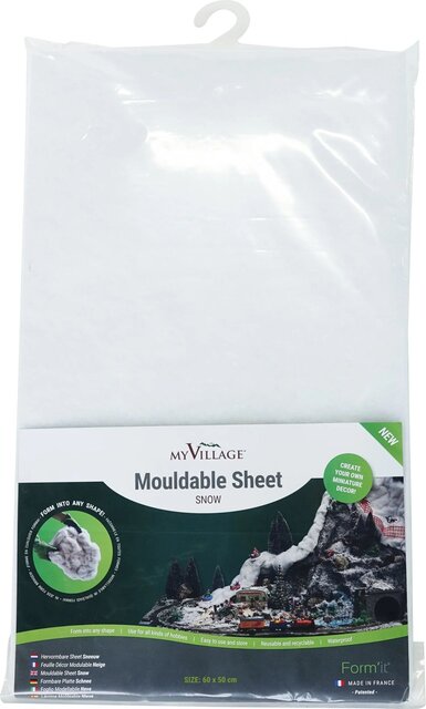 Myvillage Vormbare sheet sneeuw 60x50cm wit