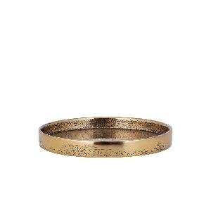PTMD Naftali Ant Gold alu candle plate 10cm candle dia