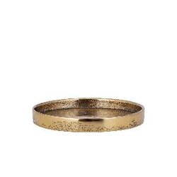 PTMD Naftali Ant Gold alu candle plate 10cm candle dia