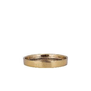 PTMD Naftali Ant Gold alu candle plate 7,5cm candle dia