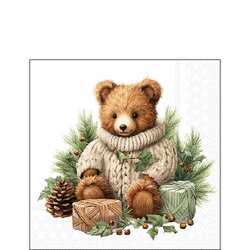 Napkin 25 Cuddle bear FSC Mix