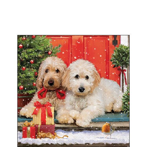 Napkin 25 Dogs at the door FSC Mix