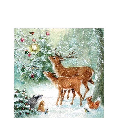 Napkin 25 Forest celebration FSC Mix