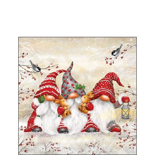 Napkin 25 Three dwarfs FSC Mix
