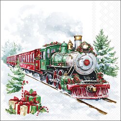 Napkin 33 Christmas train FSC Mix