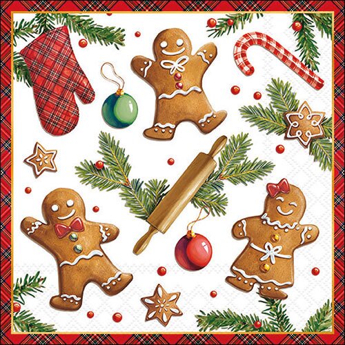 Napkin 33 Gingerbread cookies FSC Mix