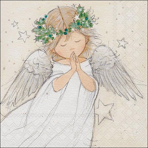 Napkin 33 Praying angel FSC Mix