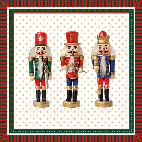 Napkin 33 Three nutcrackers FSC Mix
