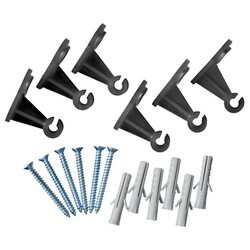 Nature bevestigingsset voor metalen klimrekken - 6 stuks