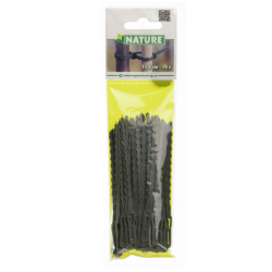 Nature Bindband met rattenstaartsluiting Groen 11,5cm - 70 stuks - afbeelding 2