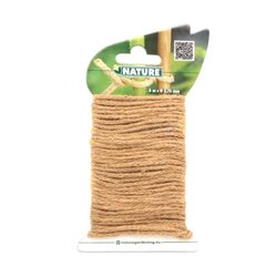 Nature bindtouw Jute naturel ijzeren kern 5m - afbeelding 1