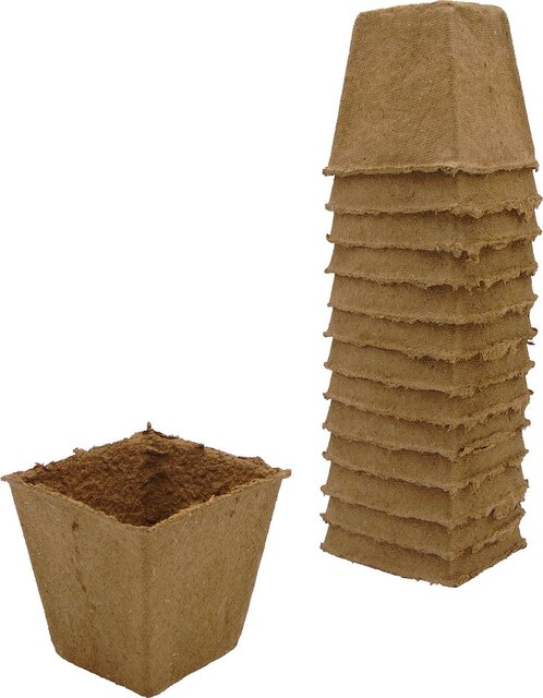 Nature Biopotjes h8x8x8cm -14 stuks - afbeelding 1