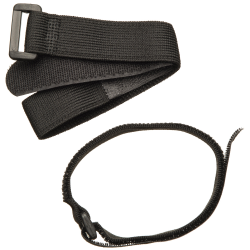 Nature Boomband met klittenband en gesp zwart  40 x 2,5cm - 2 stuks - afbeelding 1