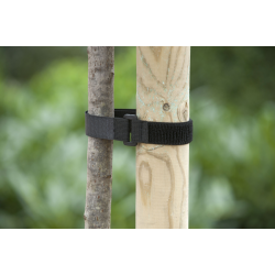 Nature Boomband met klittenband en gesp zwart  40 x 2,5cm - 2 stuks - afbeelding 3