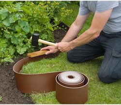 Nature Borderrand taupe h15cm x 10m - dikte 3mm - afbeelding 4