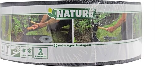 Nature Borderrand zwart h7,5cm x 10m - dik 3mm - afbeelding 1