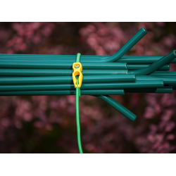 Nature Elastische band met clip groen - Ø5mm x L65cm - 5 stuks - afbeelding 2