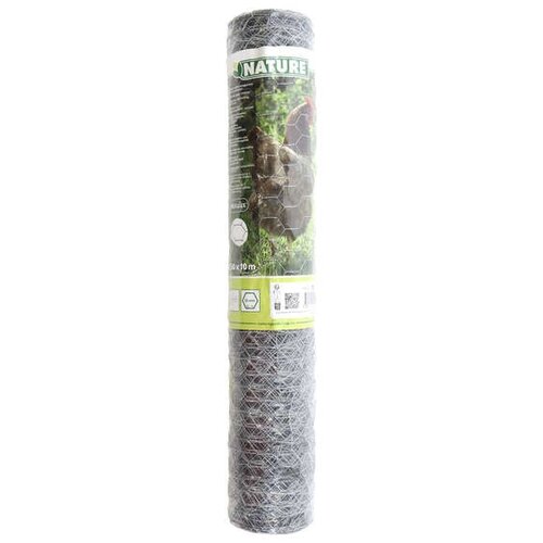 Nature Gaas zeskantig b0.5l10m 25mm verz.