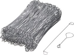 Nature gegalvaniseerde ijzeren lusdraad 16cm 200st - afbeelding 1