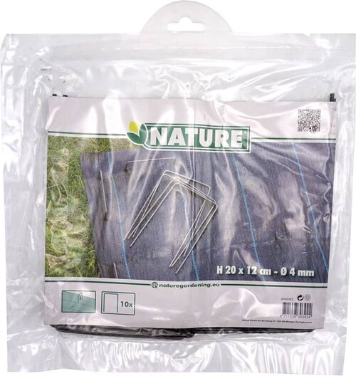 Nature Gronddoekpennen Metaal H20 x 12cm Ø4mm - 10 stuks - afbeelding 1