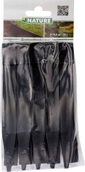 Nature grondpennen zwart h19,5cm x 1,9 x 1,8cm - 10 stuks - afbeelding 1