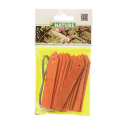 Nature Houten Plantenetiketten gekleurd H10cm - 15 stuks - afbeelding 1