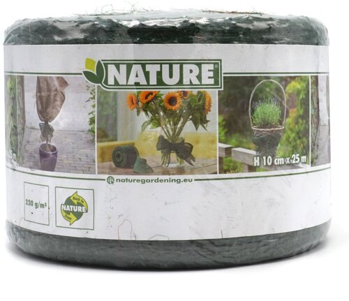 Nature juteband H10cmx25m groen - afbeelding 1