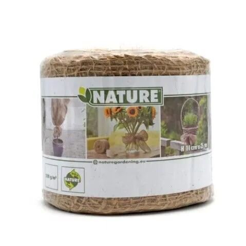 Nature juteband H10cmx25m naturel - afbeelding 1