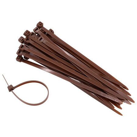 Nature Kabelbinder 15cm chocobruin 25st