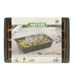 Nature - Kweekkas - Met Turfpotplaat - Klein - H14 x 33 x 23cm - afbeelding 6