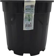 Nature plantcontainder (Pot) Zwart 6,3L H21,5 x Ø24cm - afbeelding 1