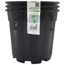 Nature plantcontainer (Pot) Zwart 3,1L H17,1 x Ø19cm-3x - afbeelding 1