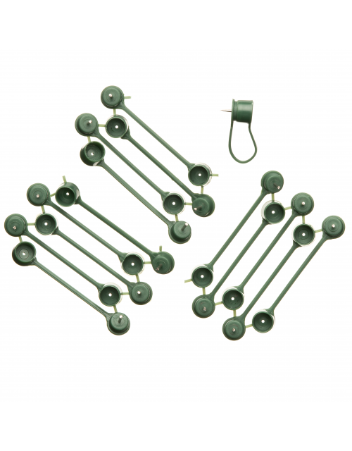 Nature plantenklem met klikverbinding groen - 15 stuks - afbeelding 1