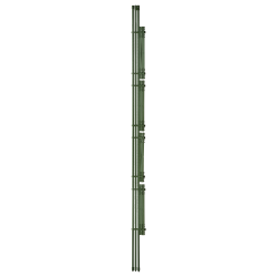 Nature plantensteun Driehoek groen - h150cm - Ø11mm - afbeelding 3