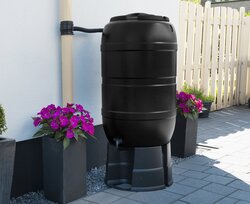 Nature regenton Ø57 x H97cm 210L zwart - afbeelding 2