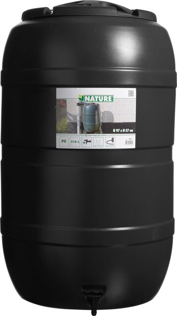 Nature regenton Ø57 x H97cm 210L zwart - afbeelding 1