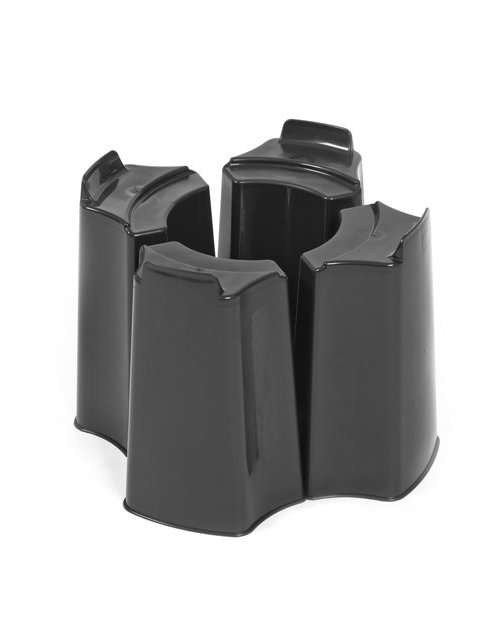 Nature regentonstandaard H31xØ38cm zwart 4-delig