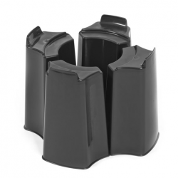Nature regentonstandaard H31xØ38cm zwart 4-delig