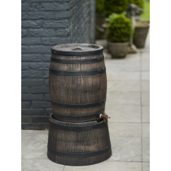 Nature regentonstandaard houtlook H28,5xØ45cm  - afbeelding 2
