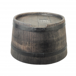 Nature regentonstandaard houtlook H30,5xØ58cm - afbeelding 1