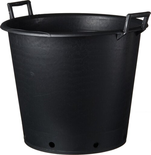 Nature ritzi plantcontainer (Pot) Met Handgrepen Zwart 110L H49 x Ø65cm - afbeelding 1