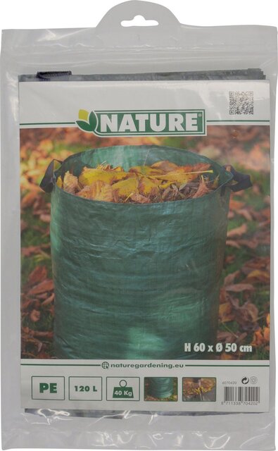 Nature tuinafvalzak 120l groen - afbeelding 1
