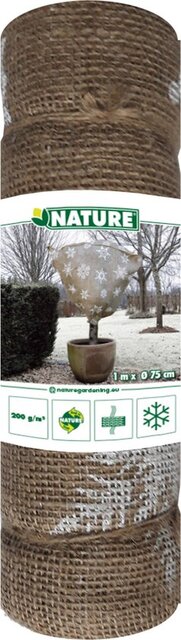 Nature winterafdekhoes jute Ø75 x H100cm naturel - afbeelding 1