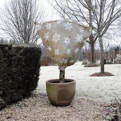 Nature winterafdekhoes jute Ø75 x H100cm naturel - afbeelding 4