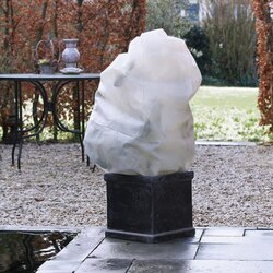 Nature winterafdekhoes met koord Ø50cm x H1m beige 3 stuks - afbeelding 4