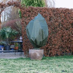 Nature winterafdekhoes met koord Ø50cm x H1m groen 3 stuks - afbeelding 4