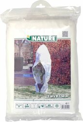 Nature winterafdekhoes met koord en ritssluiting Ø150cm x H2m wit - afbeelding 1