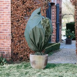 Nature winterafdekhoes met koord en ritssluiting Ø200cm x H2,5m groen - afbeelding 4