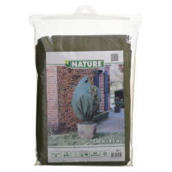 Nature winterafdekhoes met koord en ritssluiting Ø200cm x H2,5m groen - afbeelding 1