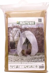 Nature winterafdekhoes met koord en ritssluiting Ø250cm x H3m beige - afbeelding 1